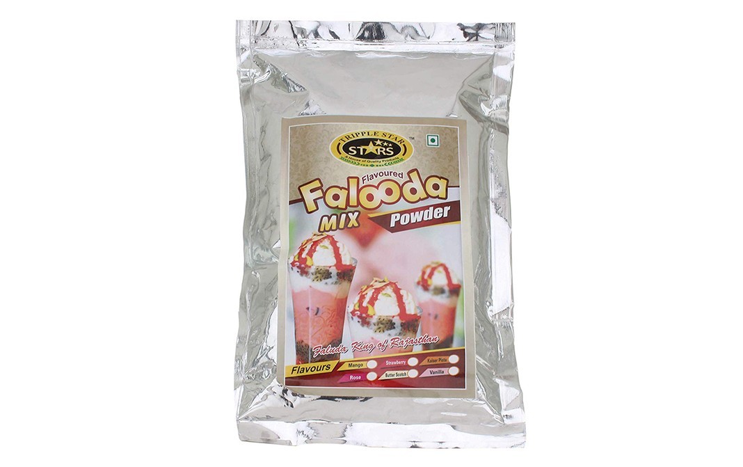Tripple Star Falooda Mix Powder, Flavoured    Pack  400 grams